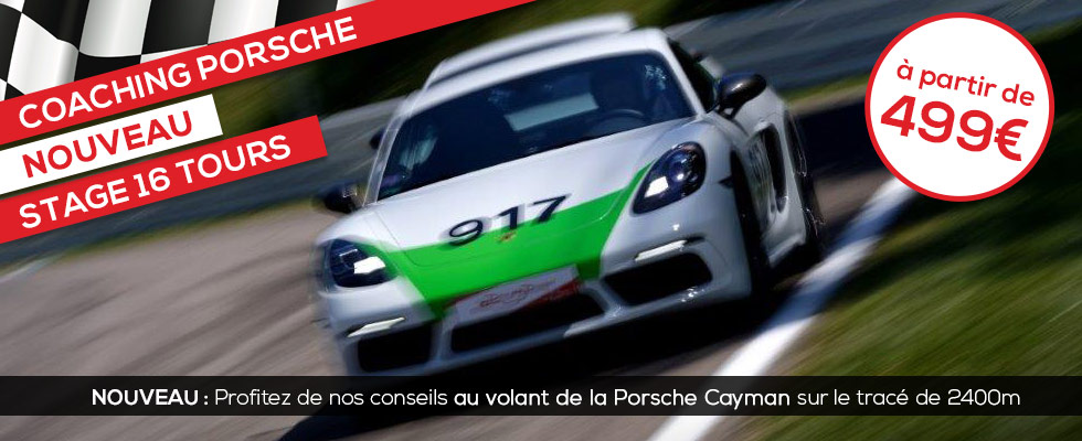 Stage de pilotage coaching pilotage Porsche Cayman